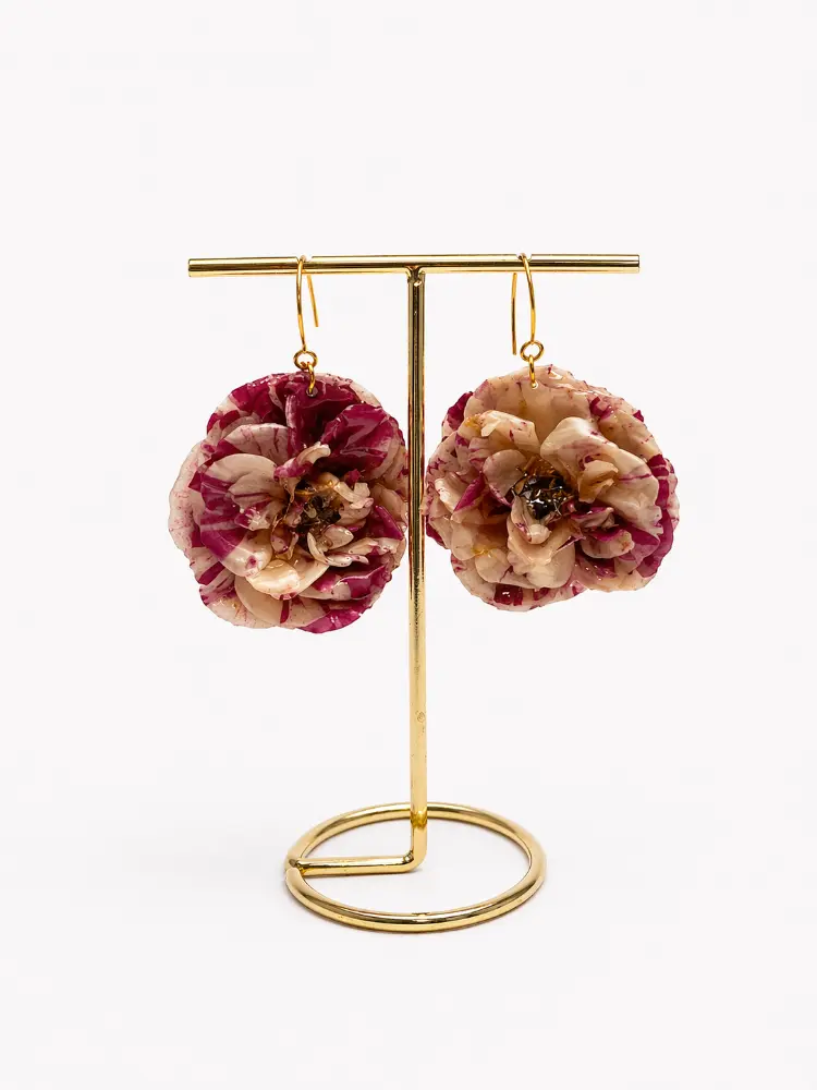 Hanging Rose earrings – Mångata Studio