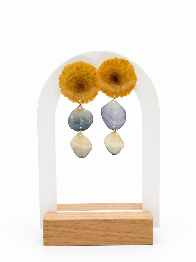 Yellow Mix earrings – Mångata Studio