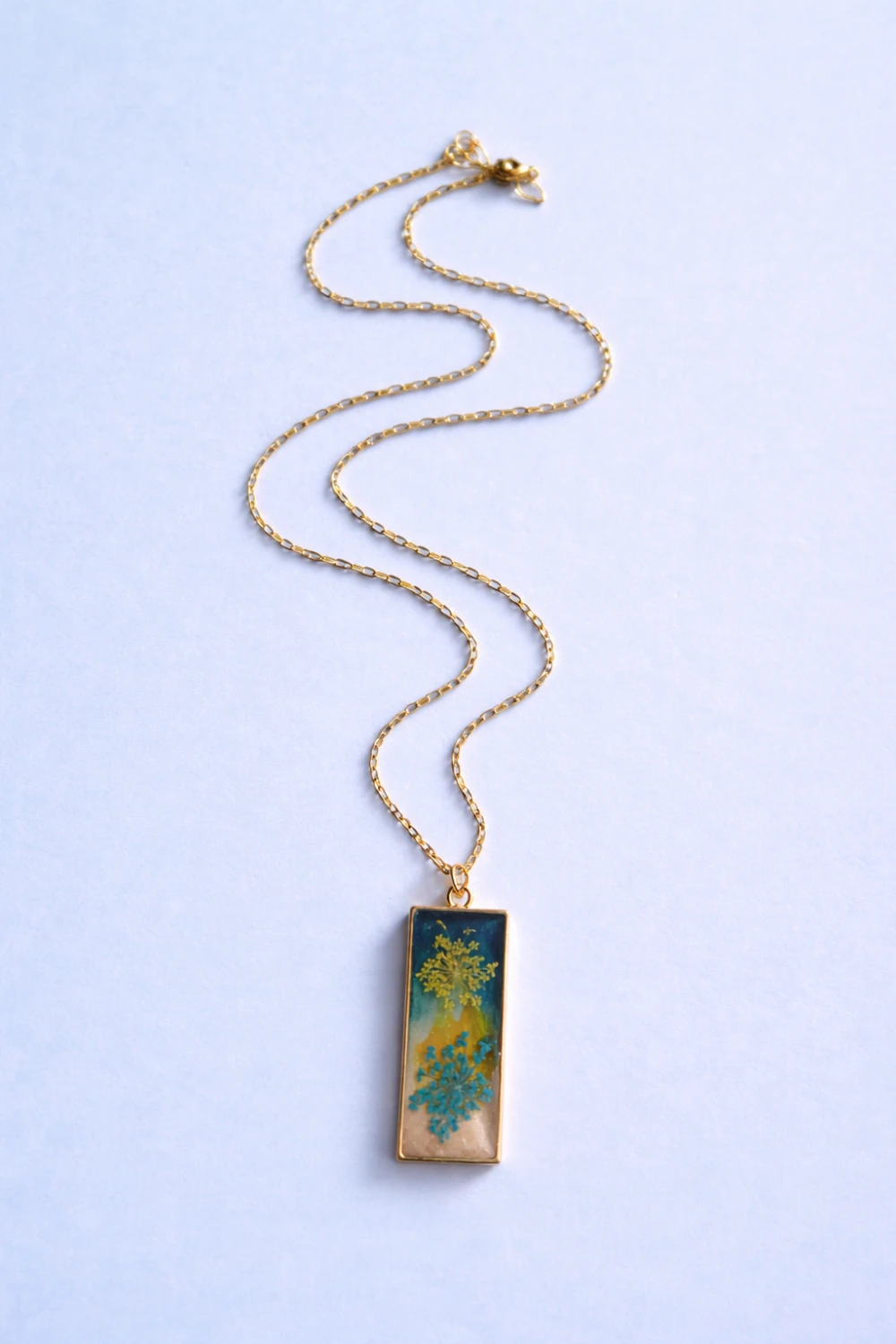 Amber Flowers Pendant – Mångata Studio