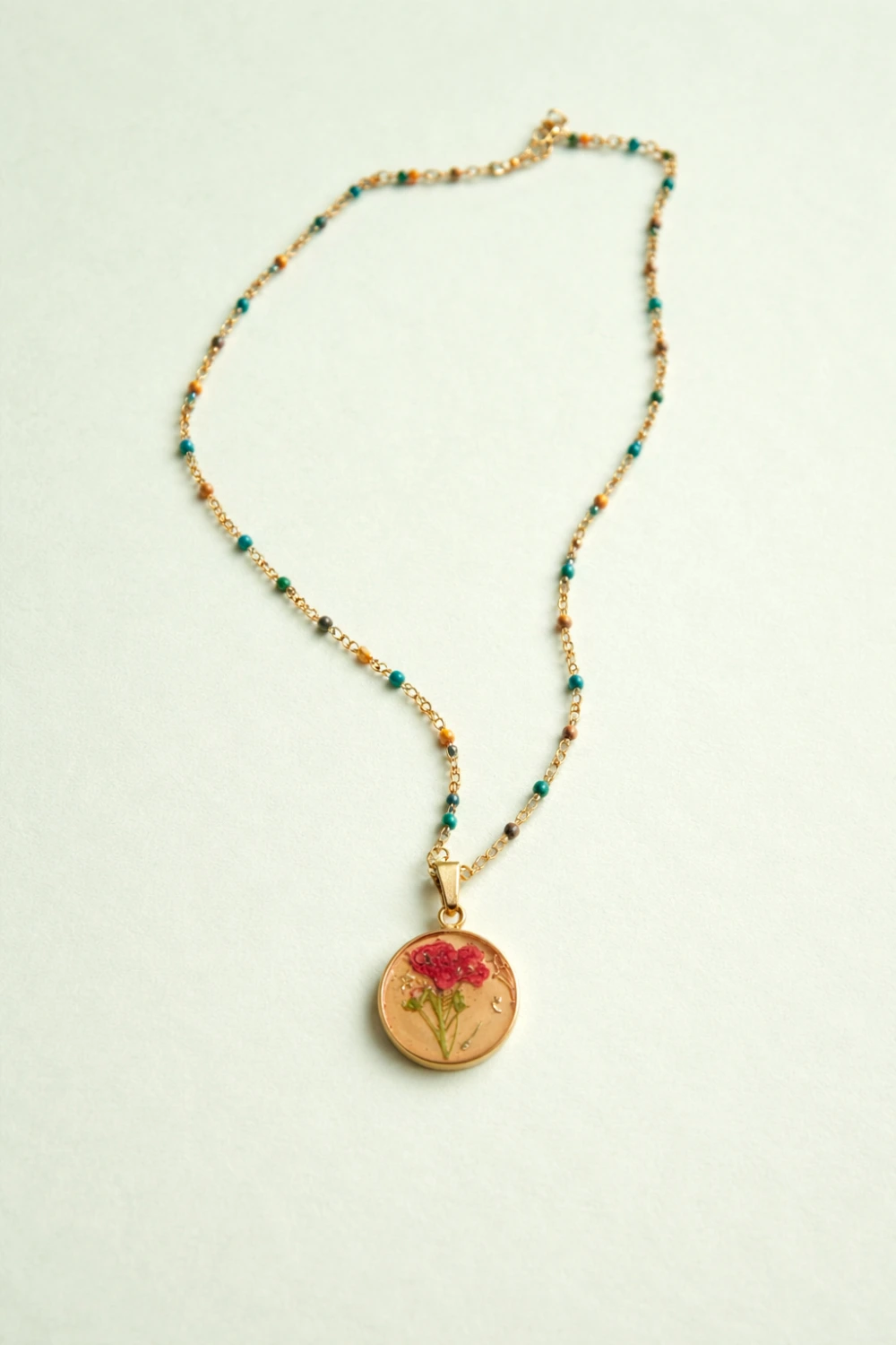 Orange Verbena Pendant – Mångata Studio