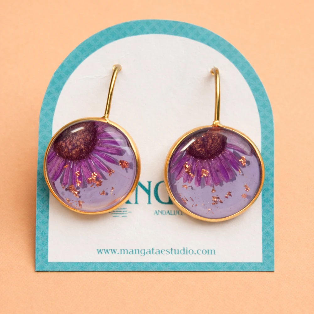 Mauve Azahar Earrings – Mångata Studio