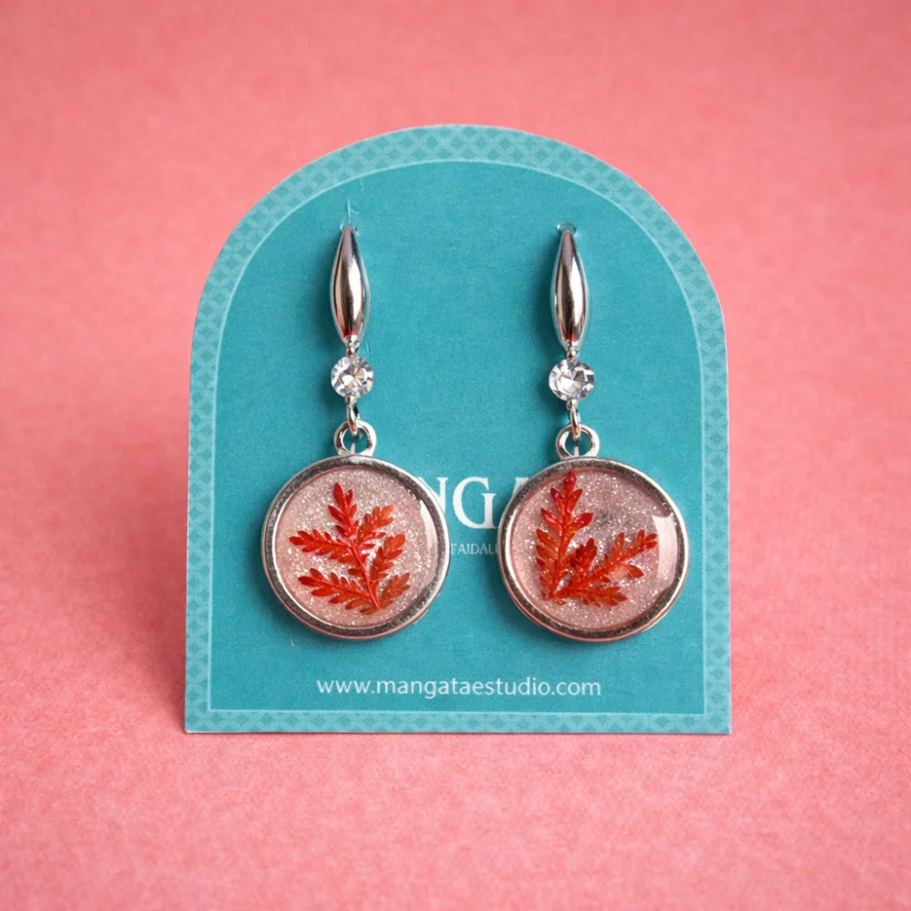 Red Bahía Earrings – Mångata Studio
