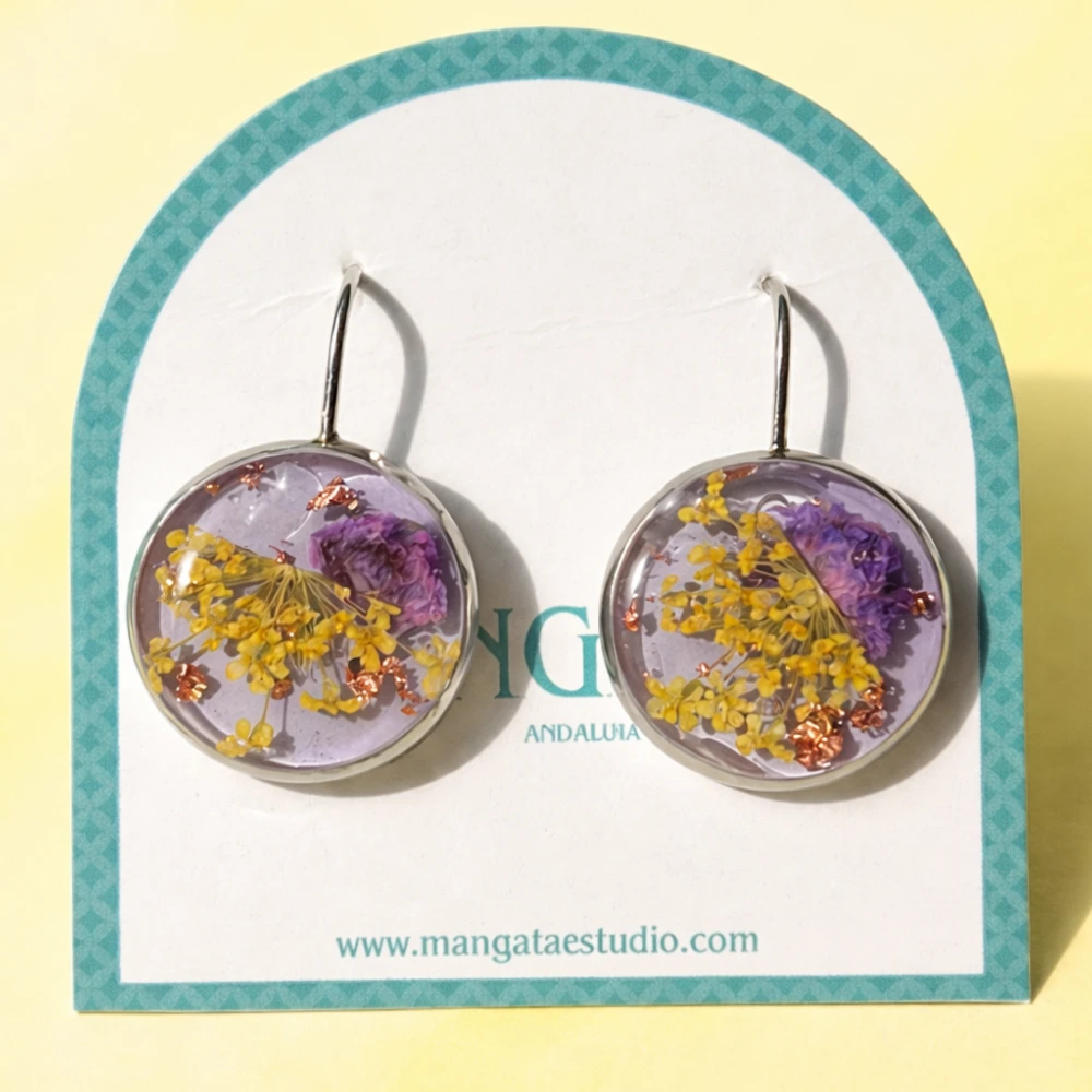 Mauve Granada Earrings – Mångata Studio
