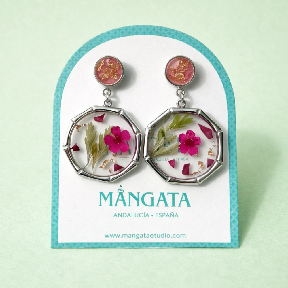 Pink Nerea Earrings – Mångata Studio