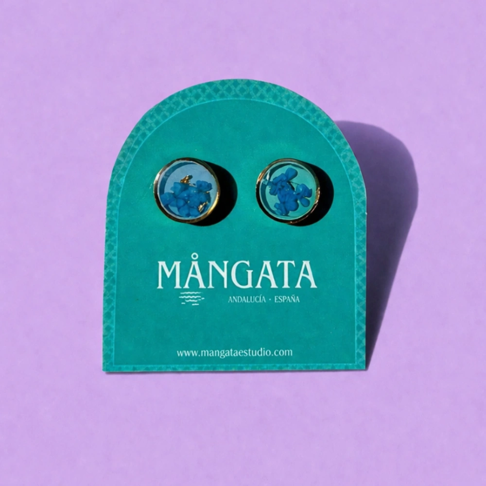 Blue Velamar Earrings – Mångata Studio