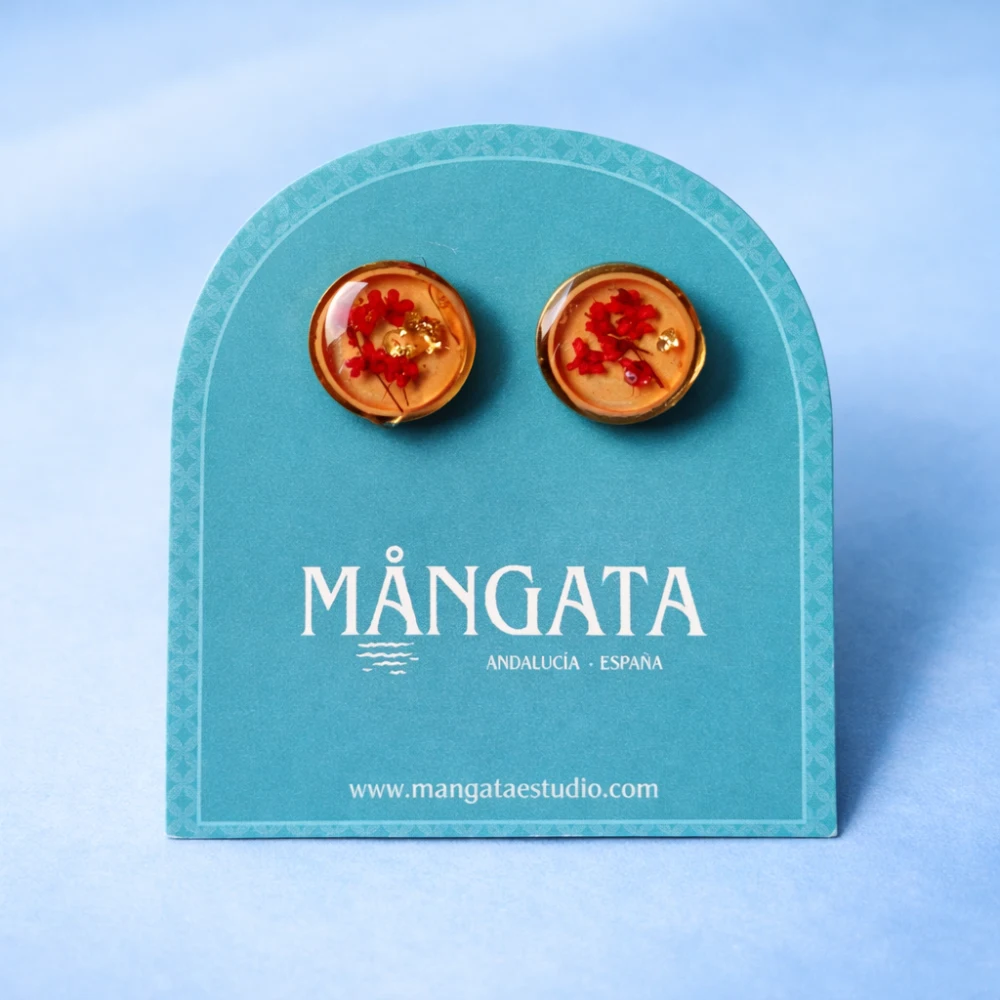 Orange Velamar Earrings – Mångata Studio