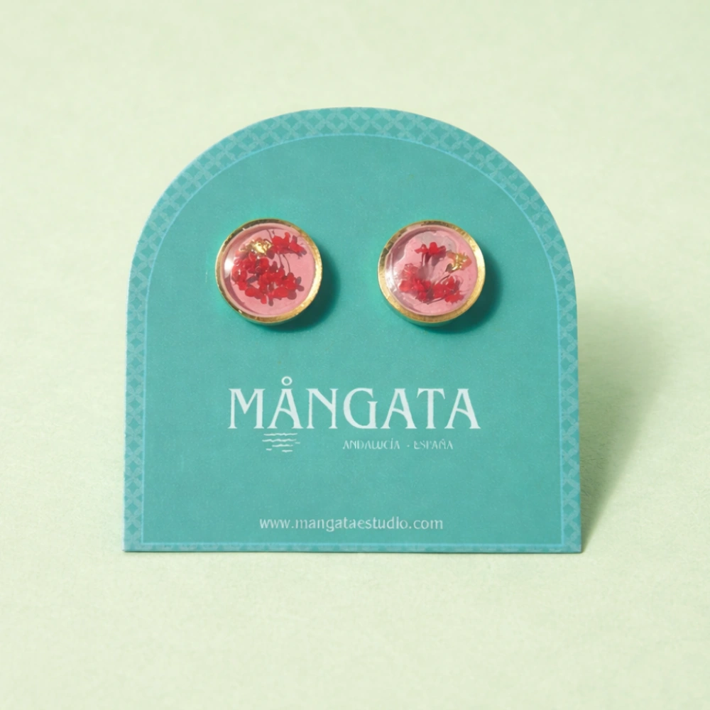 Pink Velamar Earrings – Mångata Studio